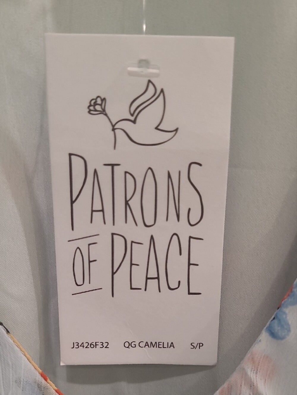 Patrons of Peace Pale Blue Floral Ruffle Maxi Dress - Picture 6 of 7